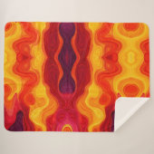 Lebhaftes Muster Sherpadecke (Vorderseite (Horizontal))