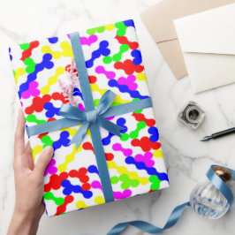Lebhaftes Muster von Zigzag Dot Geschenkpapier
