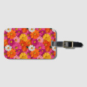 Lebhaftes, nahtloses Daisy-Muster Gepäckanhänger (Vorderseite (Horizontal))
