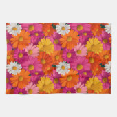 Lebhaftes, nahtloses Daisy-Muster Geschirrtuch (Horizontal)