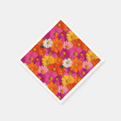 Lebhaftes, nahtloses Daisy-Muster Serviette (Ecke)