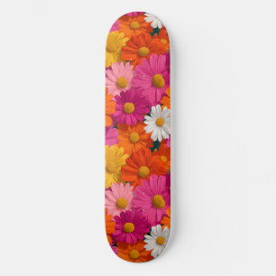 Lebhaftes, nahtloses Daisy-Muster Skateboard