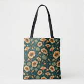 Lebhaftes Nasturtium-Muster Tasche (Vorderseite)