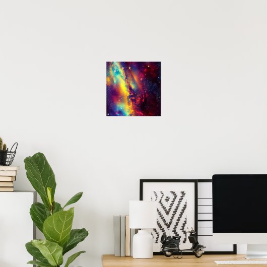 Lebhaftes Nebula-Poster Poster (Heimbüro)