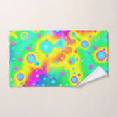 Lebhaftes Neon Blaze Muster Badhandtuch Set (Handtuch)