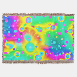 Lebhaftes Neon Blaze Muster Decke