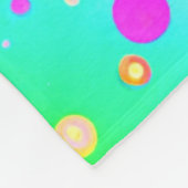 Lebhaftes Neon Blaze Muster Fleecedecke (Ecke)
