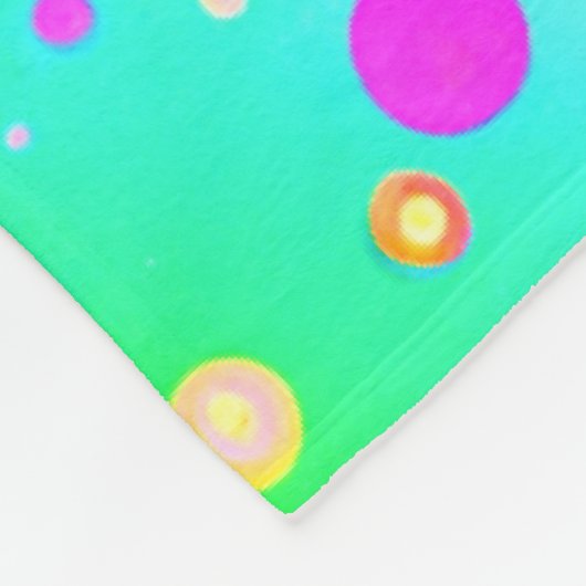 Lebhaftes Neon Blaze Muster Fleecedecke (Ecke)