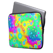 Lebhaftes Neon Blaze Muster Laptopschutzhülle (Vorderseite Links)