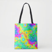 Lebhaftes Neon Blaze Muster Tasche (Vorderseite)
