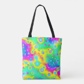 Lebhaftes Neon Blaze Muster Tasche (Rückseite)