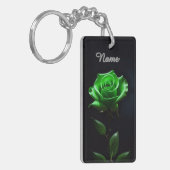 Lebhaftes Neon Blume Design Schlüsselanhänger (Vorderseite links)
