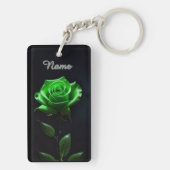 Lebhaftes Neon Blume Design Schlüsselanhänger (Rückseite)