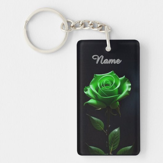 Lebhaftes Neon Blume Design Schlüsselanhänger (Vorderseite)