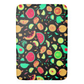 Lebhaftes Neon Fruits-Muster Badematte (Vorderseite Vertikal)