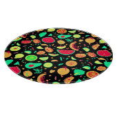 Lebhaftes Neon Fruits-Muster Schneidebrett (Ecke)