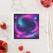 Lebhaftes Neon Galaxy Serviette (Beispiel)