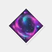 Lebhaftes Neon Galaxy Serviette (Ecke)
