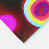 Lebhaftes Neon Glow Muster Fleecedecke (Ecke)