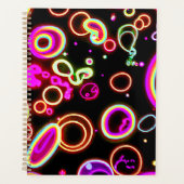 Lebhaftes Neon Glow Muster Planer (Vorderseite)