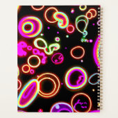 Lebhaftes Neon Glow Muster Planer (Rückseite)