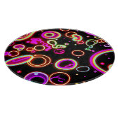 Lebhaftes Neon Glow Muster Schneidebrett (Ecke)