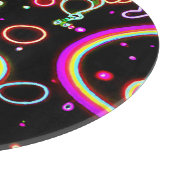 Lebhaftes Neon Glow Muster Schneidebrett (Ecke)