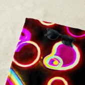 Lebhaftes Neon Glow Muster Strandtuch (Beispiel)