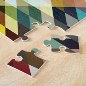 Lebhaftes Neon Mosaik: Abstrakter Hintergrund. Puzzle (Seite)