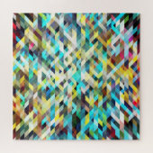 Lebhaftes Neon Mosaik: Abstrakter Hintergrund. Puzzle (Horizontal)