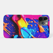 Lebhaftes Neon Paint Spritzer Artwork Case-Mate iPhone Hülle (Rückseite (Horizontal))