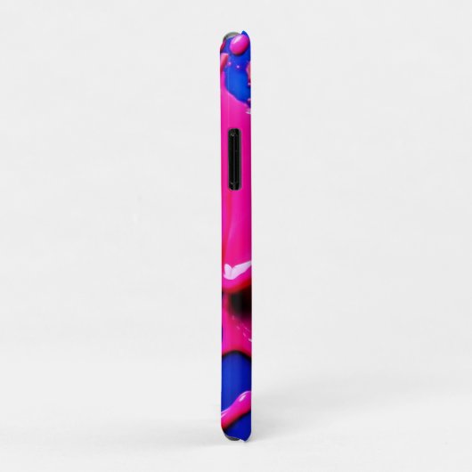 Lebhaftes Neon Paint Spritzer Artwork Case-Mate iPhone Hülle (Hinten/Rechts)
