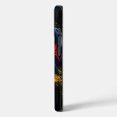 Lebhaftes Neon Portrait - Abstrakte expressionisti Case-Mate iPhone Hülle (Rückseite / Links)