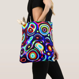 Lebhaftes Neonpulsemuster Tasche