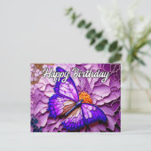 Lebhaftes Niedliches, schönes Schmetterlingsdesign Feiertagspostkarte (Stehend Vorderseite)