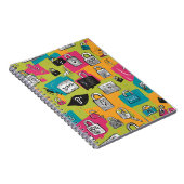 Lebhaftes Notebook mit Coolem und originellem Desi Notizblock (Rechte Seite)