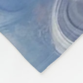 Lebhaftes Öl Pastel Pink Abstrakte Kunst Fleecedecke (Ecke)