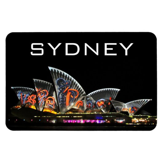 lebhaftes Opernhaus Magnet (Horizontal)