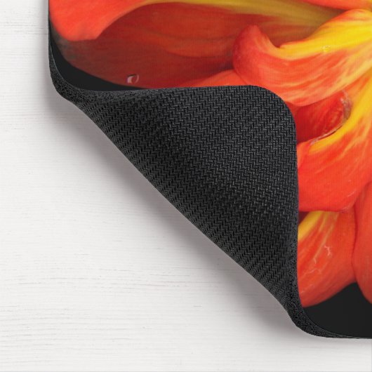 Lebhaftes Orange Begonia Macro Mousepad (Ecke)