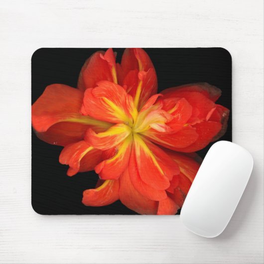 Lebhaftes Orange Begonia Macro Mousepad (Mit Mouse)