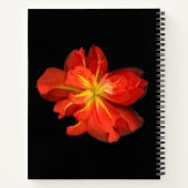 Lebhaftes Orange Begonia Macro Notizblock (Rückseite)