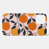 Lebhaftes Orange Citrus Nahtloses Muster Case-Mate iPhone Hülle (Rückseite (Horizontal))