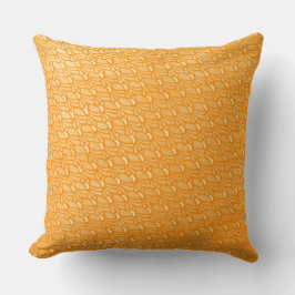 Lebhaftes Orange-Muster Kissen