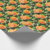 Lebhaftes Orange-Muster ohne Naht Geschenkpapier (Ecke)