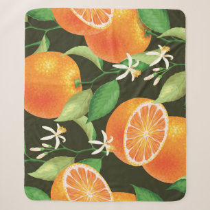 Lebhaftes Orange-Muster ohne Naht Sherpadecke