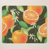 Lebhaftes Orange-Muster ohne Naht Sherpadecke (Vorderseite (Horizontal))