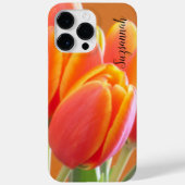 Lebhaftes Orange Tulip Blume Foto Custom Case-Mate iPhone Hülle (Rückseite)