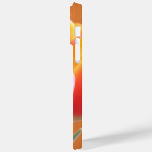 Lebhaftes Orange Tulip Blume Foto Custom Case-Mate iPhone Hülle (Rückseite / Links)