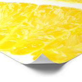 Lebhaftes Orangefarbenes Hintergrundmuster Poster (Ecke)