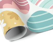 Lebhaftes Ostereiermuster Geschenkpapier (Rolleneckpunkt)